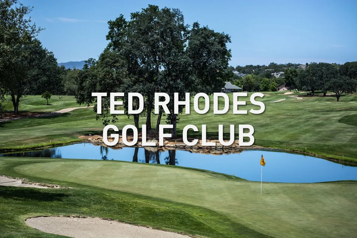 A vibrant golf green featuring a water hazard, a large tree, and a golf flag, set in a relaxed outdoor setting. The environment is ideal for leisurely games, socializing, and soaking in the scenery after a day of exploring.